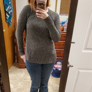 Grey knit sweater